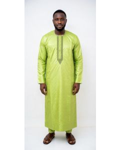 Bazin getzner vert pour homme coupe moderne