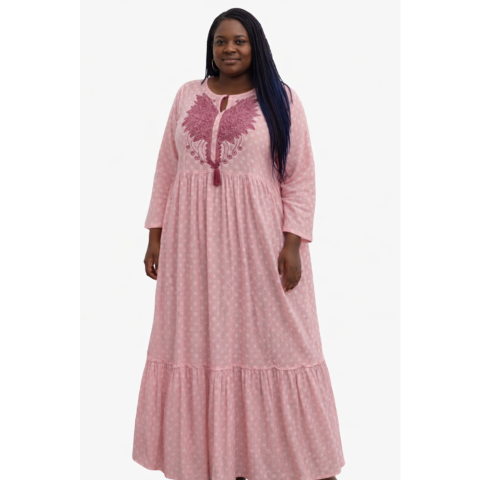 Robe légère robe avec broderie