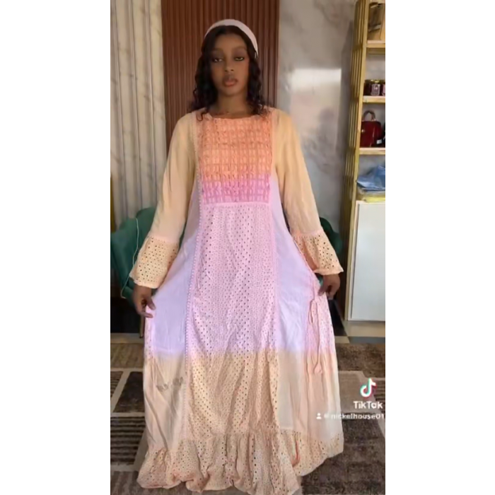 Robe légère multi-color  orangée