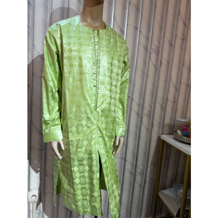 Bazin traditionnel Africain vert Garçon 6-12 ans