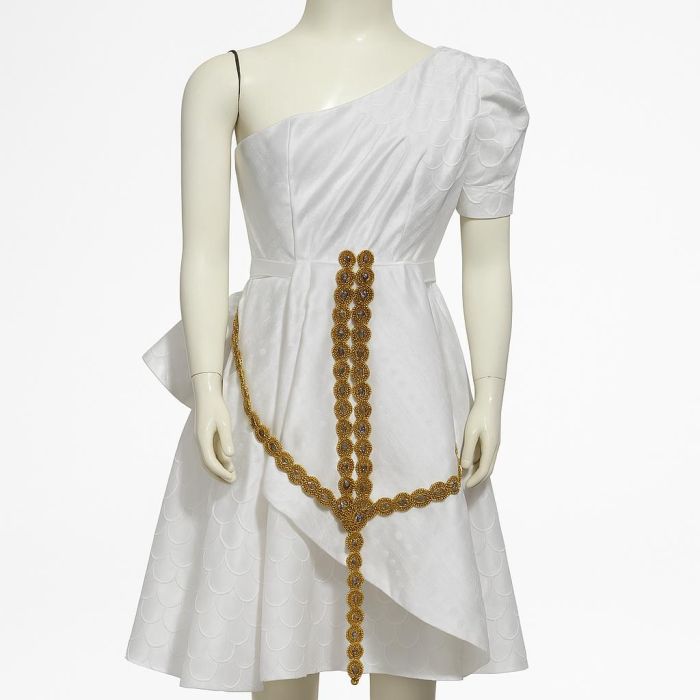 Robe blanche pour fille style africain de 10 à 13 ans
