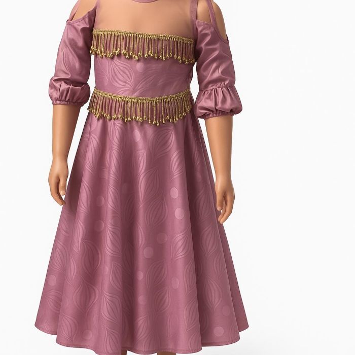 Robe rose pour fille style africain idéal pour 10 à 13 ans