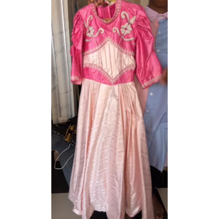 Robe rose pour fille 6-13 ans