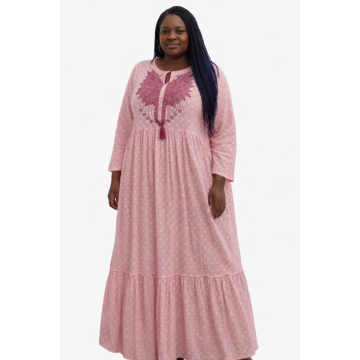 Robe légère robe avec broderie
