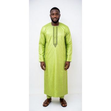 Bazin getzner vert pour homme coupe moderne