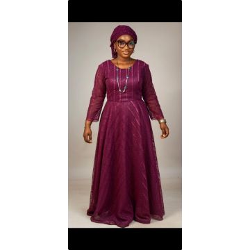 Robe rouge légère style africain