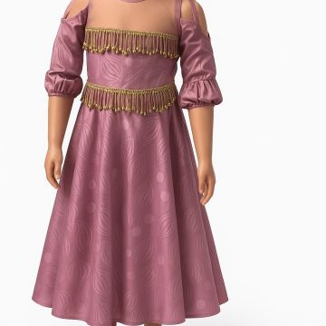 Robe rose pour fille style africain idéal pour 10 à 13 ans